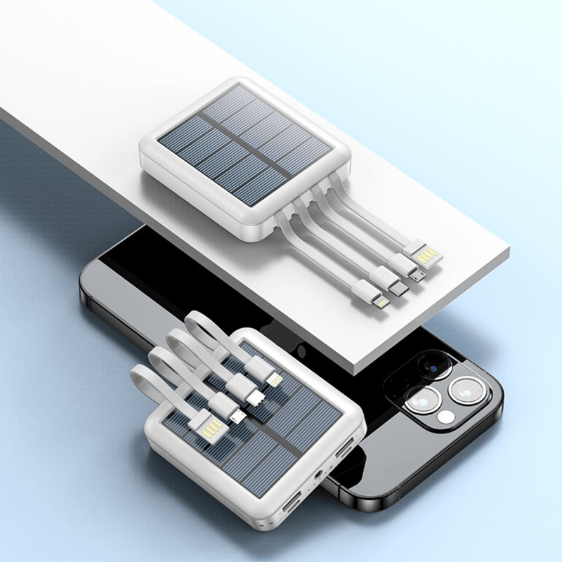 Mini Carregador Portátil SolarX™ - Multifuncional de Energia Solar e Carregamento Turbo