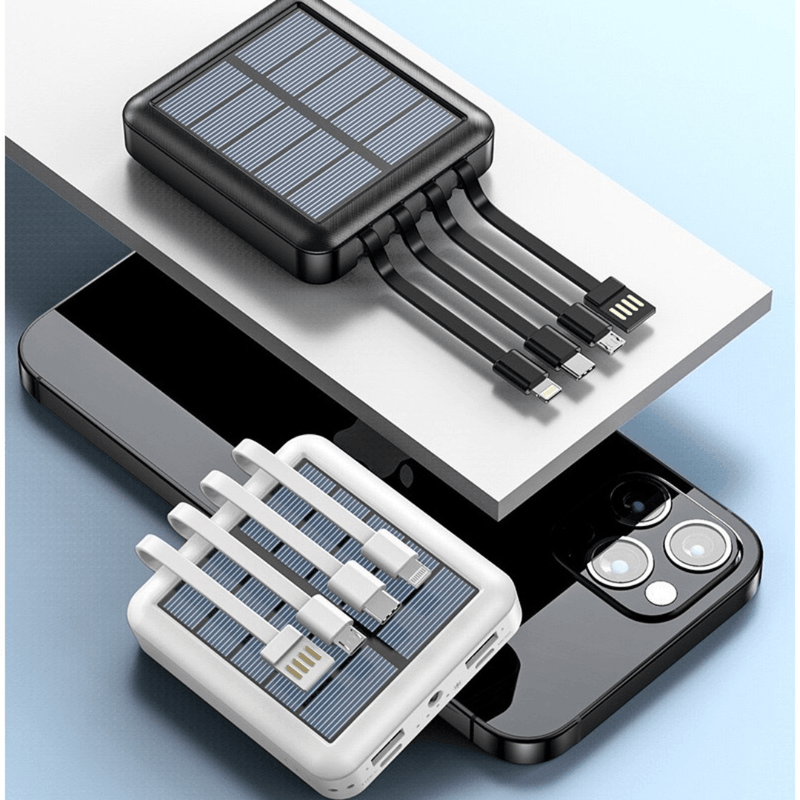 Mini Carregador Portátil SolarX™ - Multifuncional de Energia Solar e Carregamento Turbo