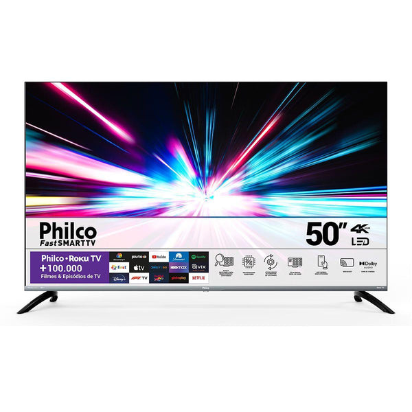 Smart TV 50” Philco 4K Led Dolby Audio